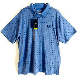 Brand New Under Armour Men’s Golf UA Playoff Polo Shirt 2.0 Blue UPF 40 Size XXL